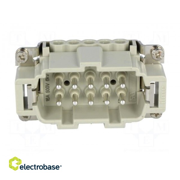 Connector: HDC | male | CNE | PIN: 10 | 10+PE | size 57.27 | 16A | 500V paveikslėlis 9