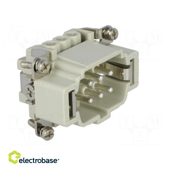 Connector: HDC | male | CNE | PIN: 6 | 6+PE | size 44.27 | 16A | 500V image 8