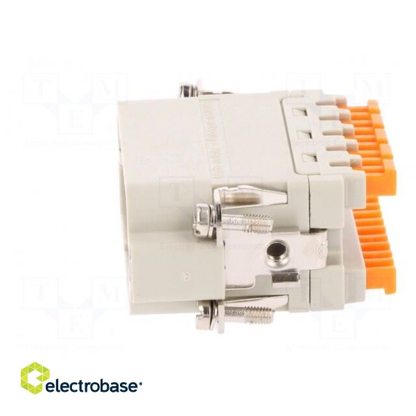 Connector: HDC | contact insert | male | CSAH | PIN: 10 | 10+PE | 16A | 600V image 3