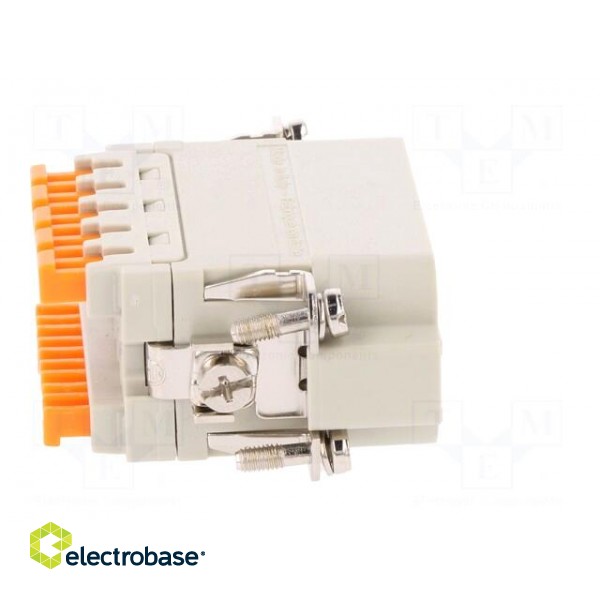 Connector: HDC | contact insert | male | CSAH | PIN: 10 | 10+PE | 16A | 600V image 7