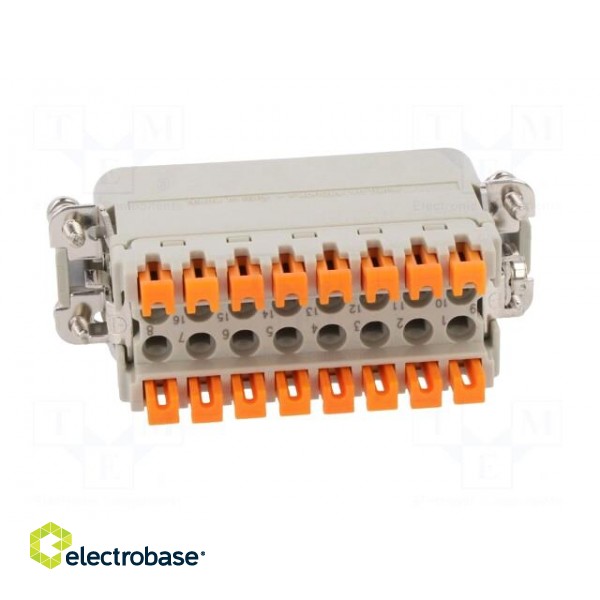 Connector: HDC | male | CSAH | PIN: 16 | 16+PE | size 66.16 | 16A | 250V image 5