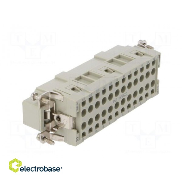 Connector: HDC | male | CSE | PIN: 24 | 24+PE | size 104.27 | 16A | 500V image 4