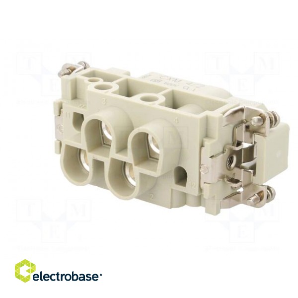 Connector: HDC | contact insert | male | CX | PIN: 4 | 4+PE | size 77.27 image 6