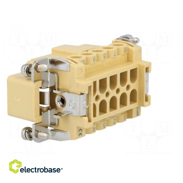 Connector: rectangular | male | JEI | PIN: 10 | 10+PE | size 57.27 | 16A image 4