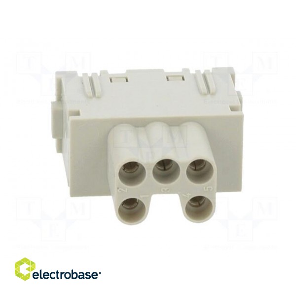 Connector: HDC | module | female | MIXO | PIN: 5 | with contacts | 16A фото 9