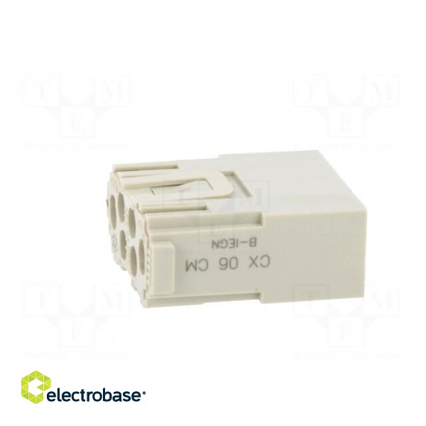 Connector: HDC | module | male | MIXO | PIN: 6 | w/o contacts | 16A | 500V фото 7