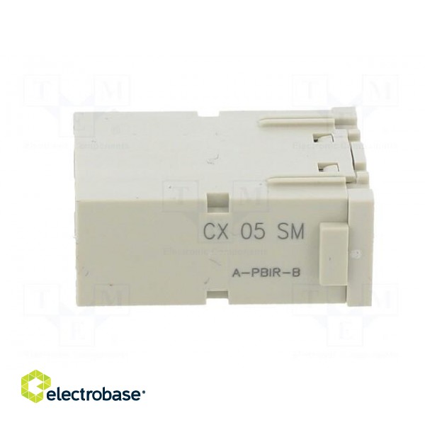 Connector: HDC | module | male | MIXO | PIN: 5 | with contacts | 16A | 400V paveikslėlis 3