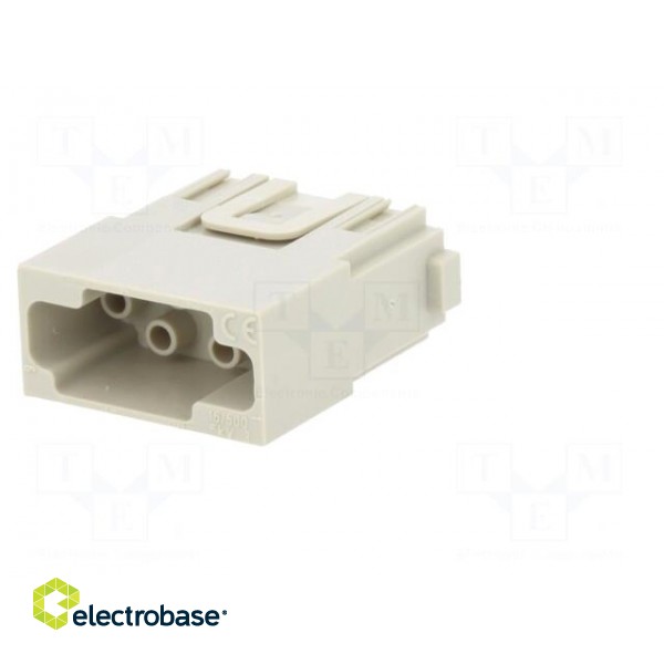 Connector: HDC | module | male | MIXO | PIN: 6 | w/o contacts | 16A | 500V image 2