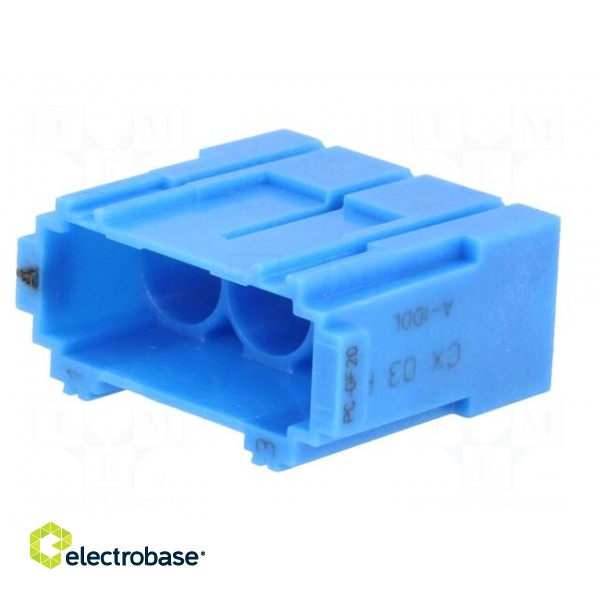 Connector: HDC | contact insert | male-female | MIXO | PIN: 3 | UL94V-0 фото 6