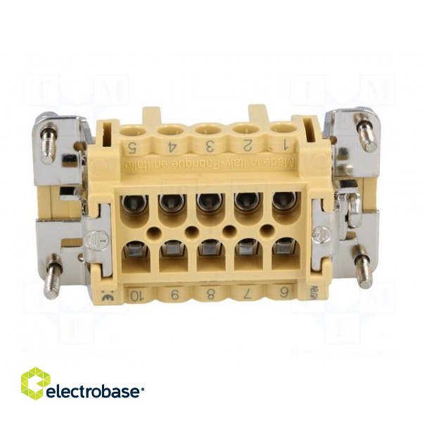 Connector: rectangular | female | JEI | PIN: 10 | 10+PE | size 57.27 | 16A image 5