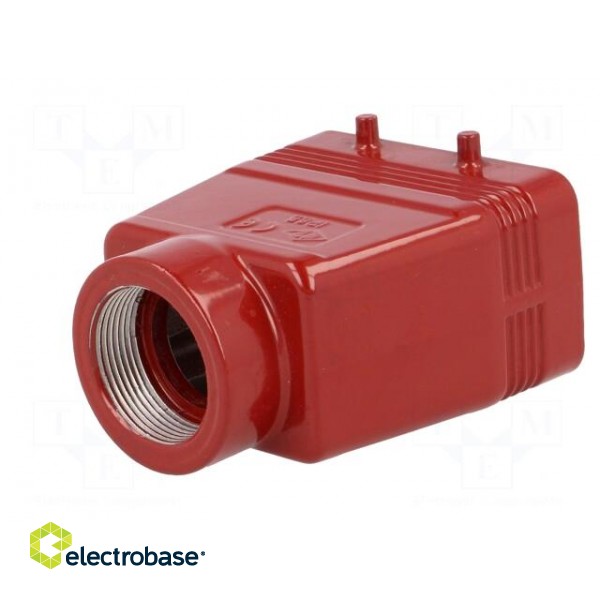 Enclosure: for HDC connectors | 180 °C | size 57.27 | high | M32 | red image 6