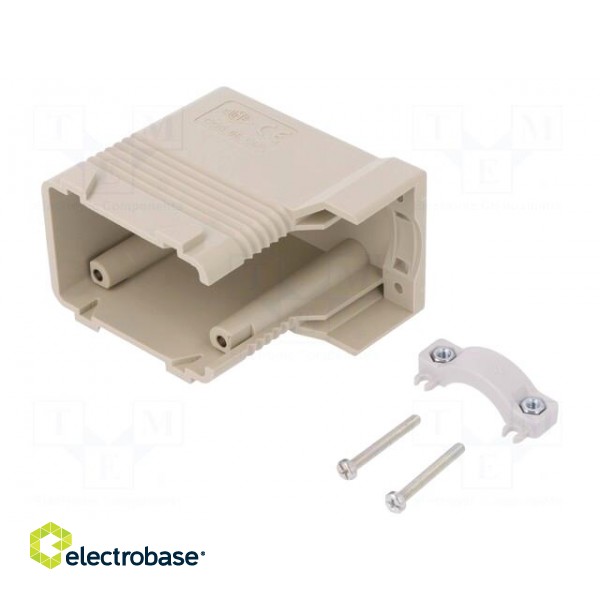 Enclosure: for HDC connectors | COB | size 44.27 | Pitch: 44x27mm image 1