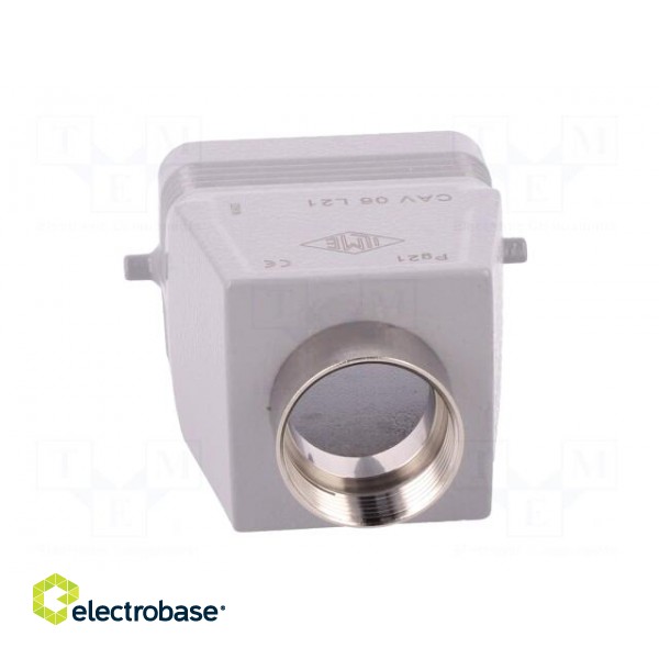 Enclosure: for HDC connectors | C-TYPE | size 44.27 | high | PG21 image 5