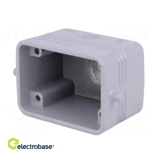 Enclosure: for HDC connectors | C-TYPE | size 44.27 | Gland holes: 1 image 2