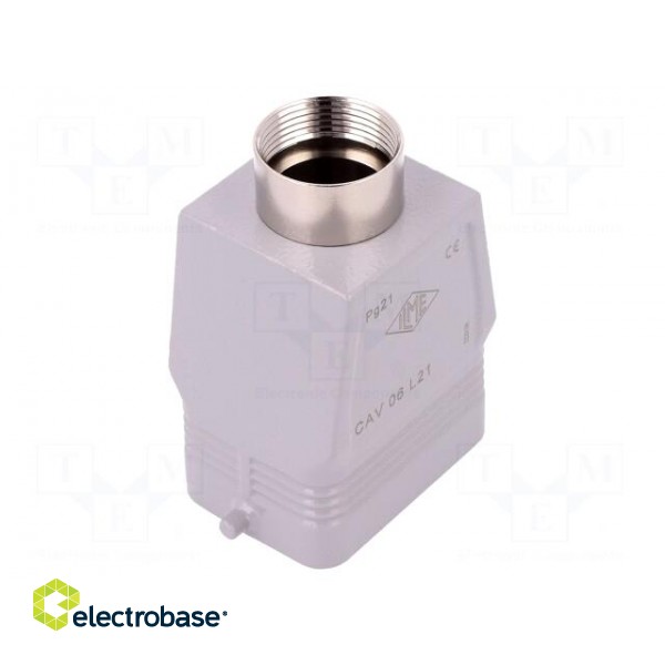 Enclosure: for HDC connectors | C-TYPE | size 44.27 | high | PG21 image 1