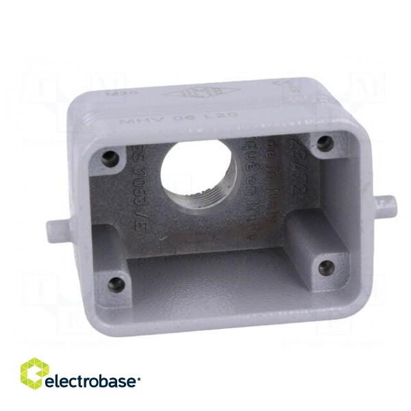 Enclosure: for HDC connectors | size 44.27 | Locking: for latch paveikslėlis 9