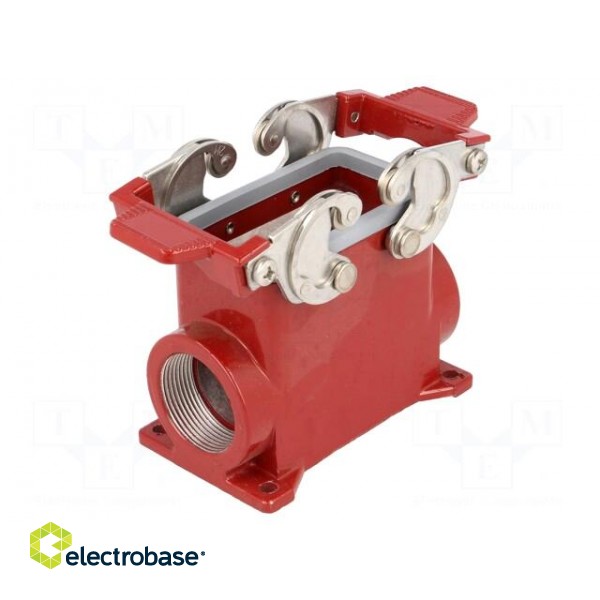 Enclosure: for HDC connectors | 180 °C | size 57.27 | high | M32 | red image 1