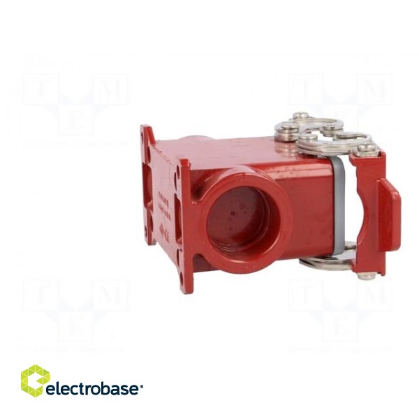 Enclosure: for HDC connectors | 180 °C | size 57.27 | high | M32 | red image 7