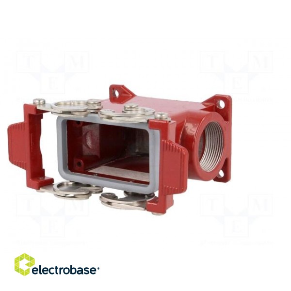 Enclosure: for HDC connectors | 180 °C | size 57.27 | high | M32 | red image 2