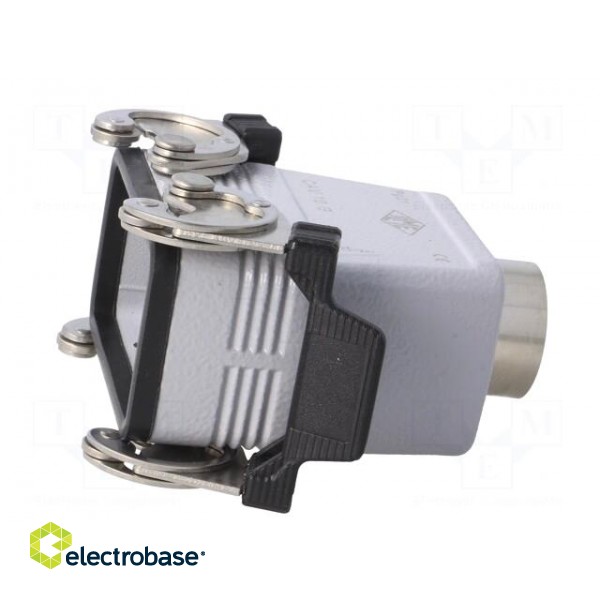 Enclosure: for HDC connectors | size 57.27 | IP66 | PG21 | for cable фото 4