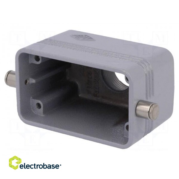 Enclosure: for HDC connectors | size 57.27 | Locking: for latch image 1