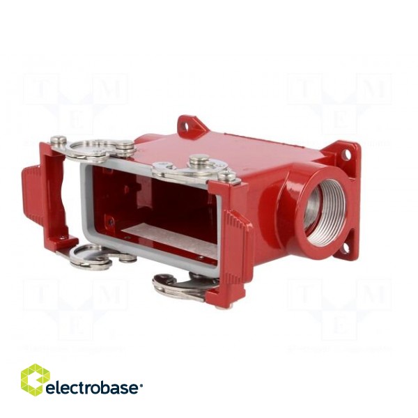 Enclosure: for HDC connectors | 180 °C | size 77.27 | high | M32 | red image 2
