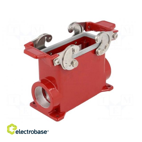 Enclosure: for HDC connectors | 180 °C | size 77.27 | high | M32 | red image 1