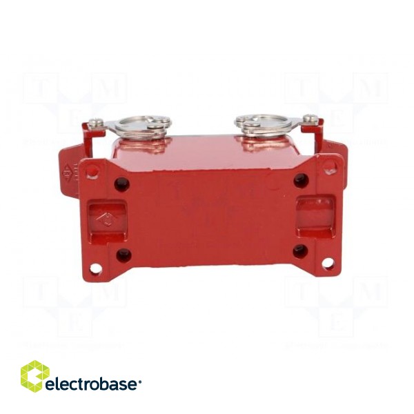 Enclosure: for HDC connectors | 180 °C | size 77.27 | high | M32 | red image 5