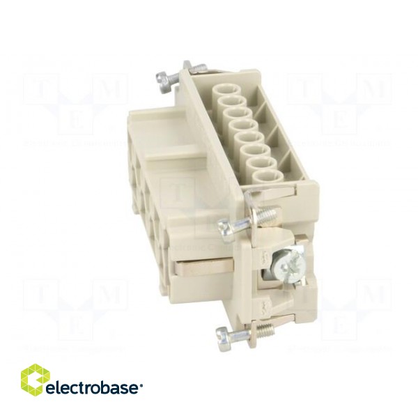 Connector: rectangular | female | EPIC H-BE | PIN: 16 | 16+PE | 16A | 500V image 3
