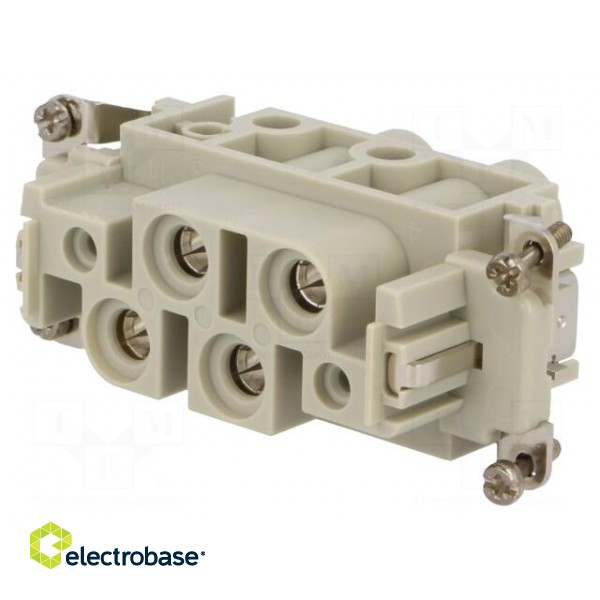 Connector: rectangular | female | EPIC POWER K | PIN: 4 | 4+PE | 80A image 1