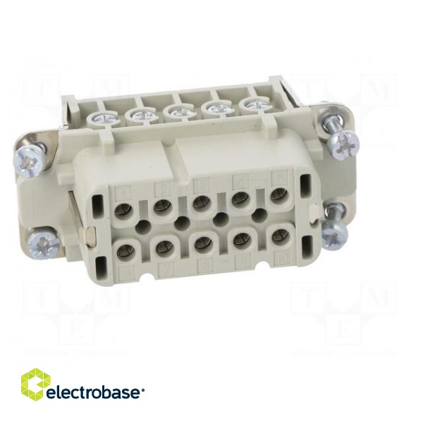Connector: rectangular | female | EPIC H-A | PIN: 10 | 10+PE | 16A | 250V image 9