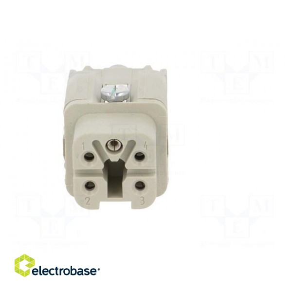 Connector: HDC | female | EPIC H-A | PIN: 5 | 4+PE | size H-A 3 | 23A | 400V image 9