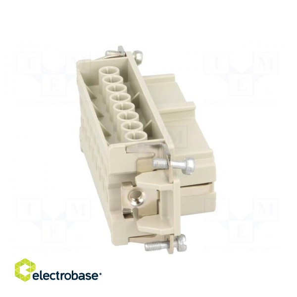 Connector: rectangular | female | EPIC H-BE | PIN: 16 | 16+PE | 16A | 500V image 7