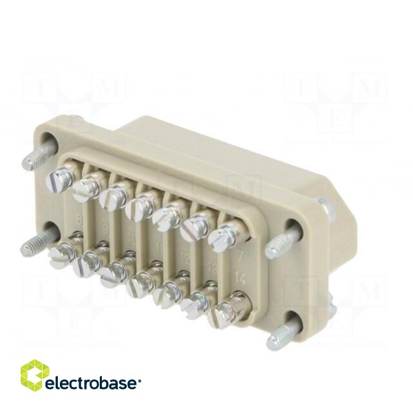 Connector: HDC | female | EPIC STA | PIN: 14 | size H-A 10 | 7.5A | 60V image 6