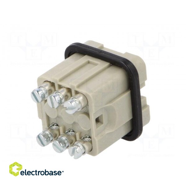 Connector: HDC | female | EPIC STA | PIN: 6 | size H-A 3 | 10A | 60V image 6