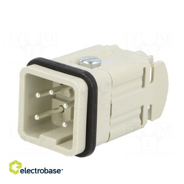 Connector: HDC | male | EPIC H-A | PIN: 5 | 4+PE | size H-A 3 | 23A | 400V image 2