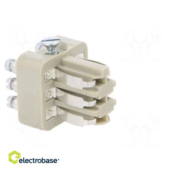 Connector: HDC | male | EPIC STA | PIN: 6 | size H-A 3 | 10A | 60V | 21x21mm image 8