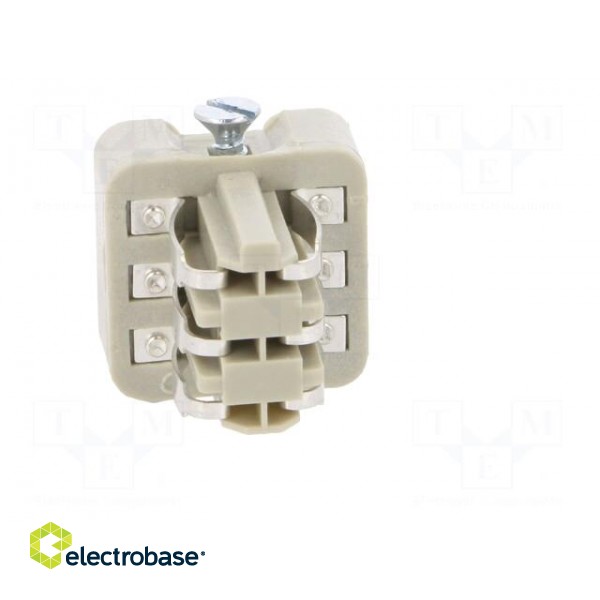 Connector: HDC | male | EPIC STA | PIN: 6 | size H-A 3 | 10A | 60V | 21x21mm image 9