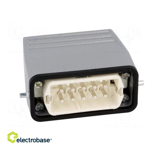 Connector: rectangular | plug | male | EPIC KIT | PIN: 10 | 10+PE | M20 paveikslėlis 9