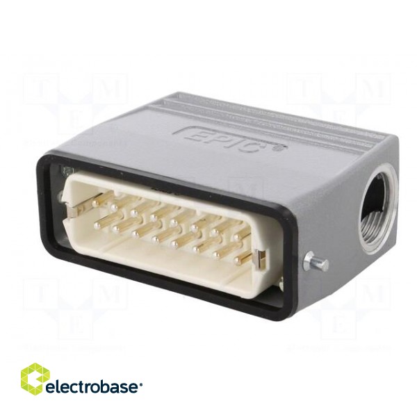 Connector: HDC | plug | male | EPIC KIT | PIN: 16 | 16+PE | size H-A 16 image 2