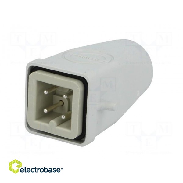 Connector: HDC | plug | male | EPIC KIT | PIN: 4 | 3+PE | size H-A 3 | M20 image 2