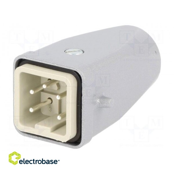 Connector: HDC | plug | male | EPIC KIT | PIN: 5 | 4+PE | size H-A 3 | M20 image 1