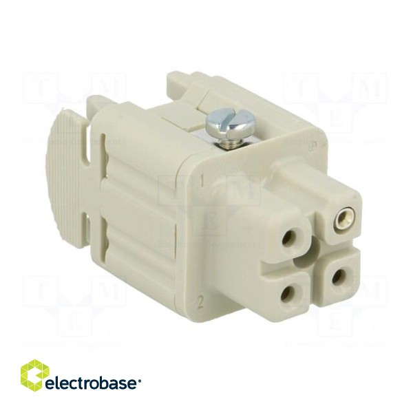 Connector: HDC | female | EPIC H-A | PIN: 4 | 3+PE | size H-A 3 | 23A | 400V image 8