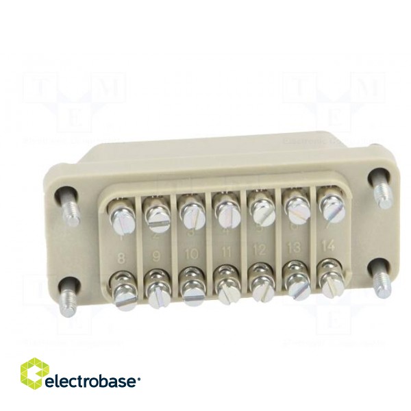 Connector: HDC | female | EPIC STA | PIN: 14 | size H-A 10 | 7.5A | 60V image 5