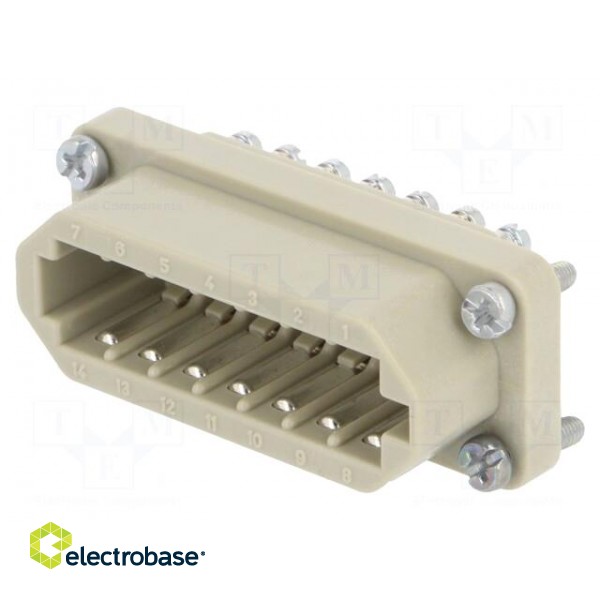 Connector: HDC | female | EPIC STA | PIN: 14 | size H-A 10 | 7.5A | 60V image 1