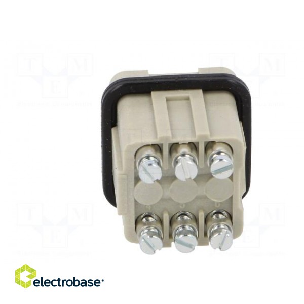 Connector: HDC | female | EPIC STA | PIN: 6 | size H-A 3 | 10A | 60V image 5