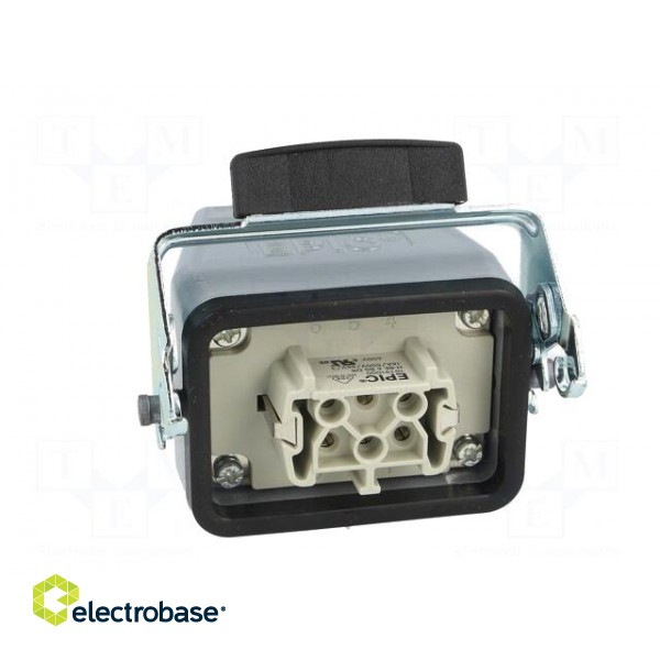 Connector: rectangular | plug | female | EPIC KIT | PIN: 6 | 6+PE | M20 фото 9