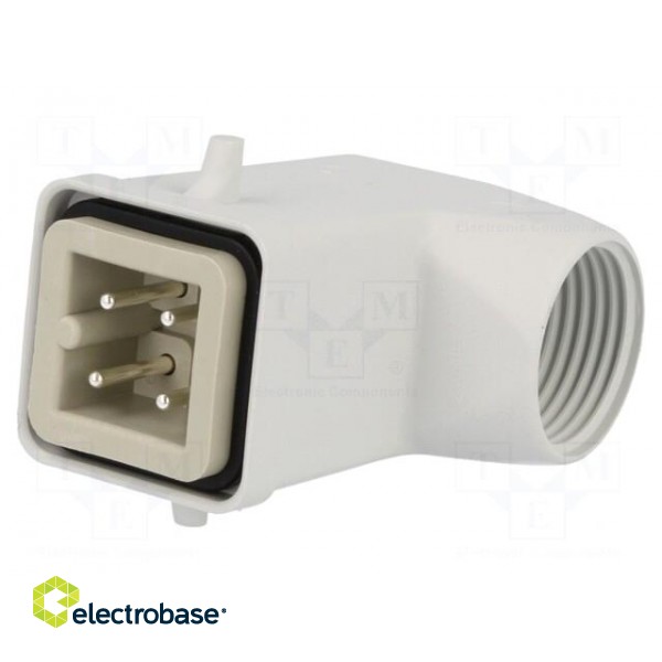 Connector: rectangular | plug | male | EPIC KIT | PIN: 4 | 3+PE | M20 | 23A image 1
