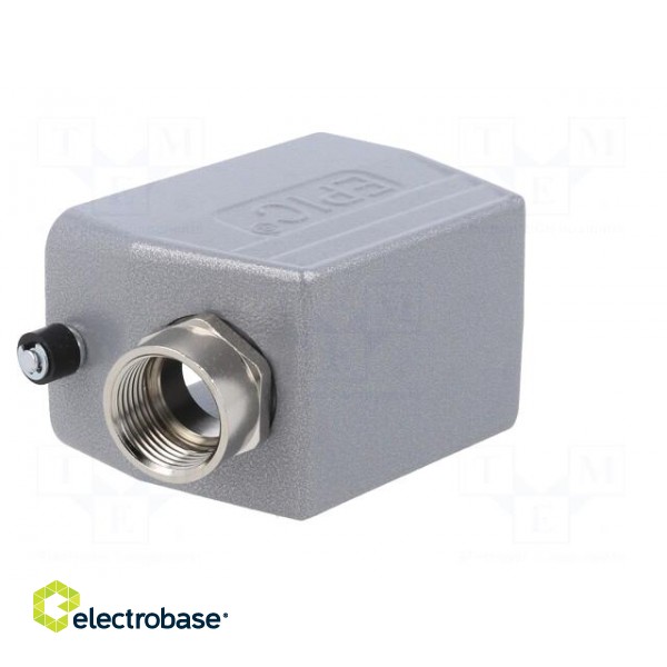 Enclosure: for HDC connectors | EPIC H-B | size H-B 10 | M20 | angled фото 4