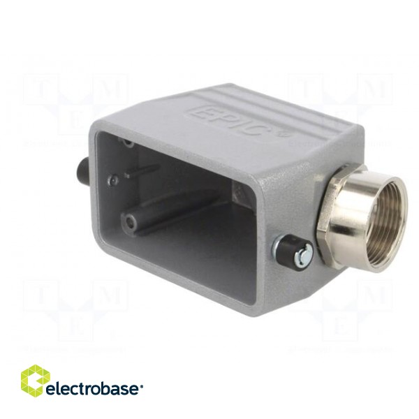 Enclosure: for HDC connectors | EPIC H-B | size H-B 10 | M25 | angled image 2